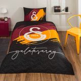 GS Store Taç Lisanslı Galatasaray Aslan 1000050945 3 Parça Tek Kişilik Nevresim Takımı Sarı Kırmızı Desenli 160 x 220 cm - Sarı - Kırmızı