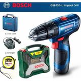 Gsb 120 Li Darbeli Matkap Vidalama, Bosch 50 Parça X-Line Uç Seti ve Metre - Seçenek 1