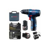 Gsr 120 Li Darbesiz 2 Ah Çift Akülü Vidalama Ve Bosch V-line 103 Parça Uç Seti