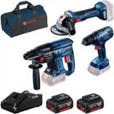 GSR18V-50ŞARJLI Vidalama GWS180ŞARJLI Taşlama GBH180 Şarjlı Kırıcı 2X4AH Akü1xdolm Cihaz