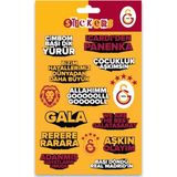 GSST26015 Galatasaray Sarı Slogan Sticker Sheet