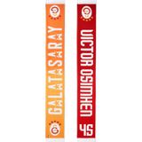 Gsstore Galatasaray Vıctor Osimhen Şal Atkı U251555 Sarı - Kırmızı