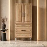 Gstaad Çok Amaçlı Dolap 60 Cm 2 Kapak 3 Çekmece Pelit Ahşap - Çok Amaçlı Banyo Dolabı