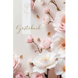 Gästebuch mit Blankoseiten Rosendesign für Feste Hochzeiten Geburtstage Junggesellenabschied