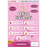 GSticker İsme Özel Okul Etiketi Kalem Defter Etiketi Erkek Çocuk Siyah Maske Figürlü İsim Etiketi