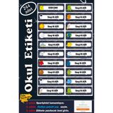 GSticker İsme Özel Okul Etiketi Kalem Defter Etiketi Sticker Kız Çocuk Uzay Figürlü İsim Etiketi