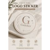 GSticker Kişiye Özel Firma Şirket Marka Butik Logo Sticker Paketleme Kargo Ambalaj Etiketi Şeffaf