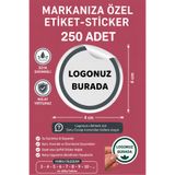 GSticker Kişiye Özel Firma Şirket Marka Butik Logo Sticker Paketleme Kargo Ambalaj Teşekkür Kartı Etiketi
