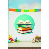GSticker Kitap Okumak Okul Posteri Ortaokul İlkokul Anaokulu Anasınıfı Kreş Duvar Sticker Seti