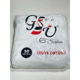 Gsu Tek Kullanımlık Lastikli Sedye Örtüsü 80 x 220 -50 Adet - Beyaz