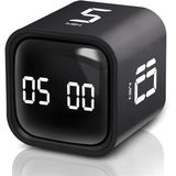 Gt-1 Pomodoro Zamanlayıcı Küp, Flip Timer, Öğrenci Ders Çalışma Saati, 5/10/30/60 Dk & Özel Geri Sayım, Usb Şarjlı, Sessiz/Titreşimli Ala