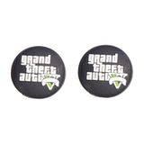 Gta 5 Desenli Xbox One S/one X/xbox E/xbox 360 Analog Koruyucu Silikon Pad Beyaz