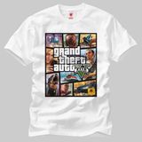 Gta 5 Erkek Tişört - L - Beyaz
