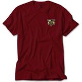 Gta Five Green Logo Kırmızı Tişört Liyada - 5XL