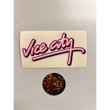 Gta Vice City 5X10CM Sticker Logo Sticker Folyo Kaplama Etiketi Modifiye ve Aksesuar Malzemesi - 5X10 Cm - Beyaz