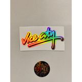 Gta Vice City 5X10CM Sticker Logo Sticker Folyo Kaplama Etiketi Modifiye ve Aksesuar Malzemesi - 5X10 Cm - Hologram