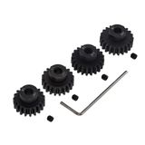 GTHELE 4 adet Mod 1 Pinyon Dişli 5 mm Set Sertleştirilmiş 19T 20T 21T 22T M1 Diş Dişli RC Tornavidalı Yükseltme Parçası