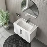 Gtm Banyo Moon Aynali Banyo Dolabi Seti Beyaz 100 Cm