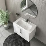 Gtm Banyo Moon Aynalı Banyo Dolabı Seti Beyaz 60 cm