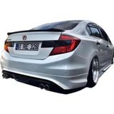 Gtm Otomotiv Honda Cıvıc Fb 7 Custom Arka Tampon Eki 2012/2016 - Mat Siyah - Kampanyalı Fiyah