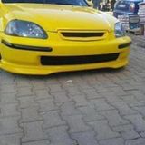 Gtm Otomotiv Honda Cıvıc Orjinal Ön Tampon Eki 2004/2006 - Mat Siyah - Uyumlu