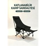 GTT Global Tedarik Ayak Dayama Yeri, Bardaklık ve Taşınabilir Saklama Çantası Bulunan, 3 Pozisyona Ayarlanabilen Uzanma Koltuğu.
