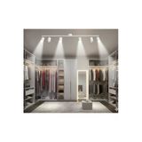 GU10 Altılı 6 Lı Hareketli Başlık 150 cm Beyaz Modern LED Tavan Spot Avize Tasarruflu LED Ampul