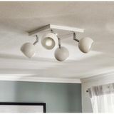 GU10 Beyaz Kare Dörtlü LED Krom Mafsallı Hareketli Başlık LED Spot Avize - 4