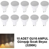 GU10 LED Çanak Ampul PAR16 10 Adet - Gün Işığı