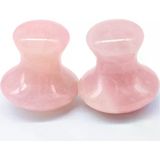 Gua Sha Yüz Aletleri, Göz Vücut Için 2 Adet Gua Sha Taşı, Gerginliği Azaltmak Şişliği Azaltmak Için Mantar Masajı Yüz Aleti, Doğal Yeşim Masaj Taşı Seti Cilt Bakımı Için Kit