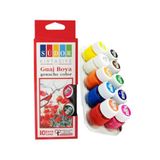 Guaj Boya 10 Renk X 20 Ml Su Bazlı Tüp 1 Paket Südor Guaj Boya Seti Şişe İçerisinde 10 Lu