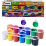 Guaj Boya 12 Renk 25Ml 1 Paket Fixpoint Guajboya Seti 12 Li Su Bazlı Şişe Canlı Renkler Resim Okul