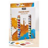 Guaj Boya 24 Renk 12 Ml 1 Paket Pepeo Guaj Boya Seti 24 Lü Tüpte Canlı Parlak Ve Solmayan Profesyonel