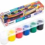 Guaj Boya 6 Renk 25 ml 1 Paket Fixpoint Guaj Boya Seti 6 Lı Su Bazlı Şişe Canlı Renkler Resim Okul - Çok Renkli - Standart