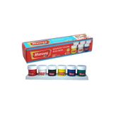 Guaj Boya 6 Renk X 20 Ml Su Bazli Tup 1 Paket Heroes Guaj Boya Seti Sise Icerisinde 6 Li Okul Hobi