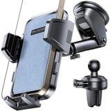GUANDA TECHNOLOGIES CO., LTD. Dashboard Cep Telefonu Tutucu, Arabanız için Telefon Tutucuları [Askeri Sınıf Sabit], Kaymaz Silikon Karbon Fiber Araç Telefonu Montajı, iPhone ve Android Cep Telefonları için Dönebilen Vantuz (Taş