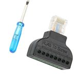 Guangdong Spirit Adet RJ45 Erkek Fiş 8 Pinli Av Vidalı Terminal Adaptörü Bloğu Dönüştürücü Konnektör Cctv - 10