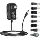 GuanTing AC Adaptörü 9V 2A Güç Kaynağı AC110V DC9V 2000mA 1500mA 1000mA 500mA Güç Sürücüsü 8 DC Fiş İpuçları 9 Volt Dönüştürücü Inverter Şarj Trafosu ac dc Adaptörü