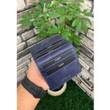 Guard Antik Lacivert Patlı Tasarım Deri Kartlık Erkek / Kadın P5239