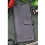 Guard Antik Siyah Kart ve Para Slotlu Deri Telefon Cüzdanı