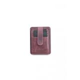 Guard Dikey Crazy Bordo Hakiki Deri Kartlık Erkek / Kadın P5171