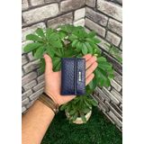 Guard Lacivert Croco Desenli Lastikli Spor Kartlık