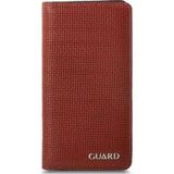 Guard P1420 Telefon Girişli Taba Lazer Baskı Hakiki Deri Unisex Cüzdan