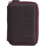 Guard P796 Bordo Fermuarlı Hakiki Deri Mini Cüzdan Erkek