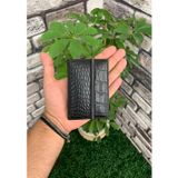 Guard Siyah Croco Desenli Hakiki Deri Lastikli Spor Kartlık Erkek / Kadın P1041