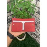 Guard Siyah / Kırmızı Patlı Tasarım Hakiki Deri Kartlık Erkek / Kadın P5239
