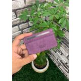Guard Ultra İnce Mor Nubuk Minimal Hakiki Deri Kartlık Erkek / Kadın P5150