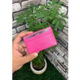 Guard Ultra İnce Unisex Fuşya Minimal Hakik Deri Kredi Kartlık