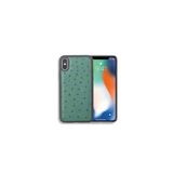Guard Yeşil Deve Kuşu Model Hakiki Deri iPhone X / XS Kılıfı 1426