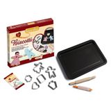 Guardini "4223015683 " Voglia DI... Basis-Kit fırın kağıdı yapışmaz kaplama 26 x 37 cm, Nudelholz 23 cm, 6-galvanize kalıp, Dekorspritze plastik ve silikon, tarif